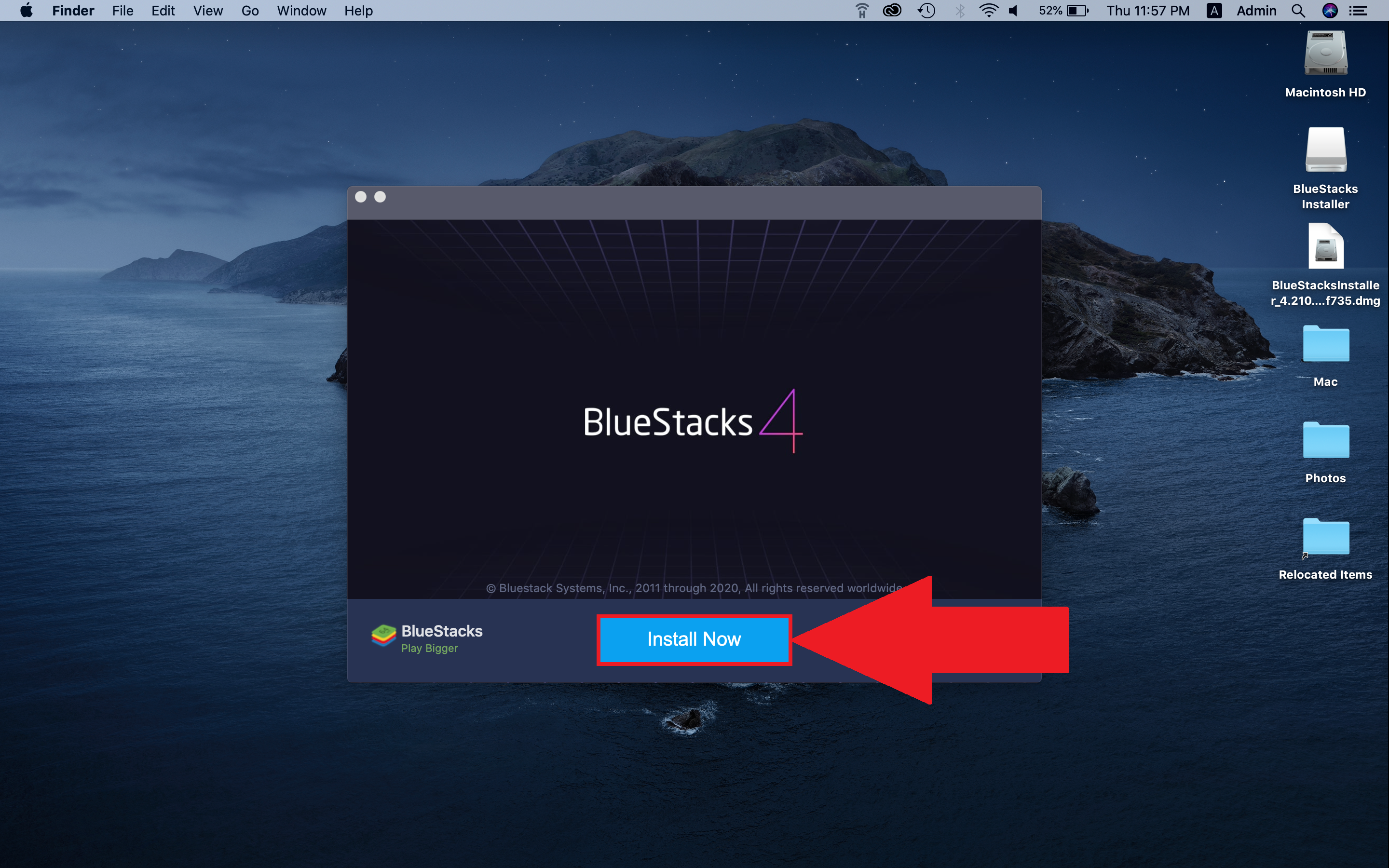 connect to internet for bluestacks on mac